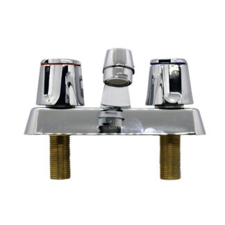 MEZCLADORA DE LAVAMANOS MANIJA CROMADA TIPO PP